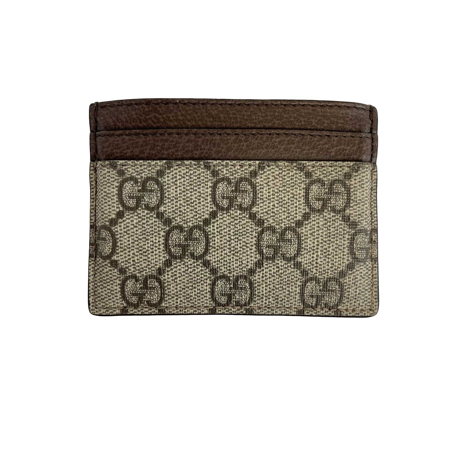 GUCCI - Ophidia GG Brown Card Case - Full Kit