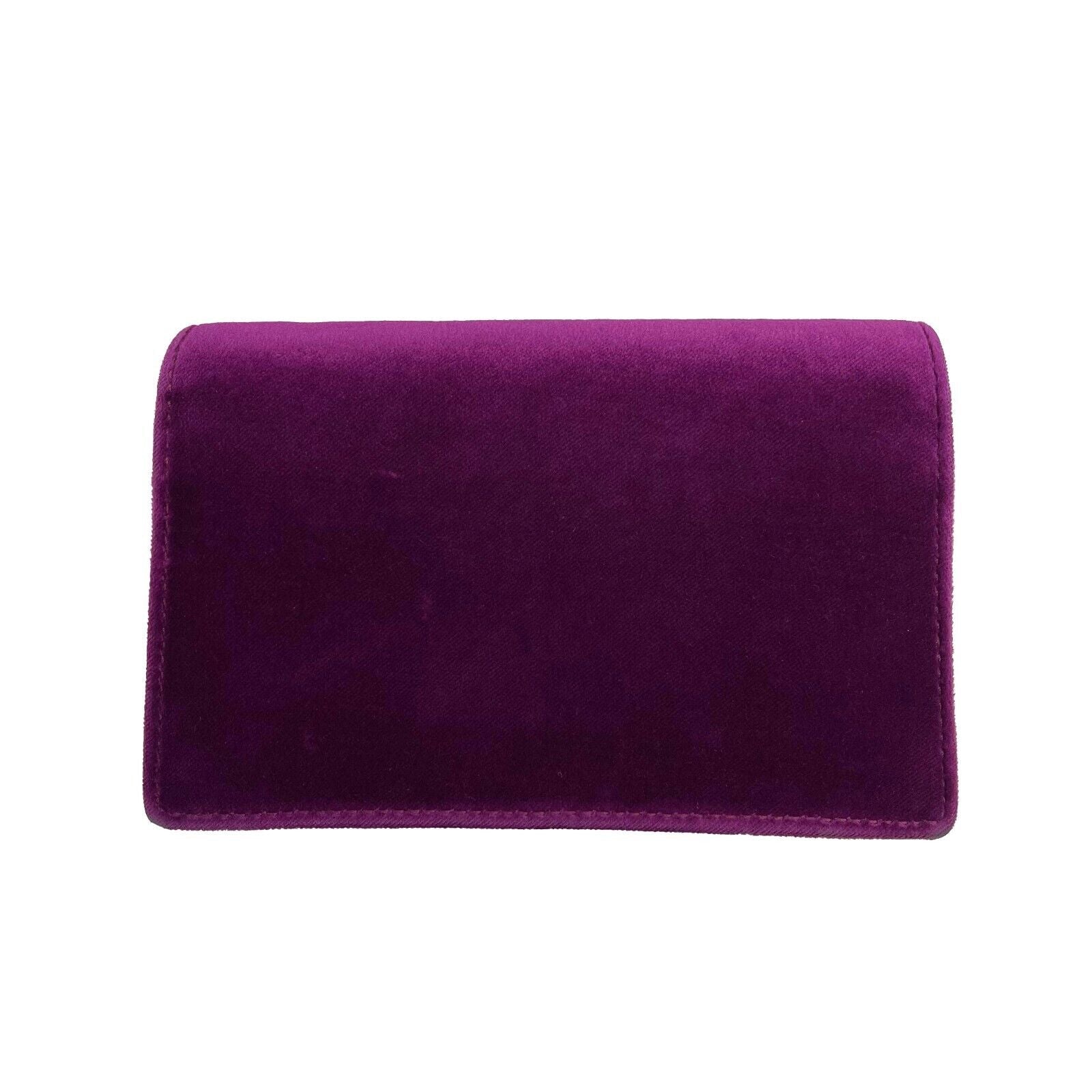 GUCCI - Dionsysus Super Mini - Purple Velvet w/ Removable Chain Crossbody Strap