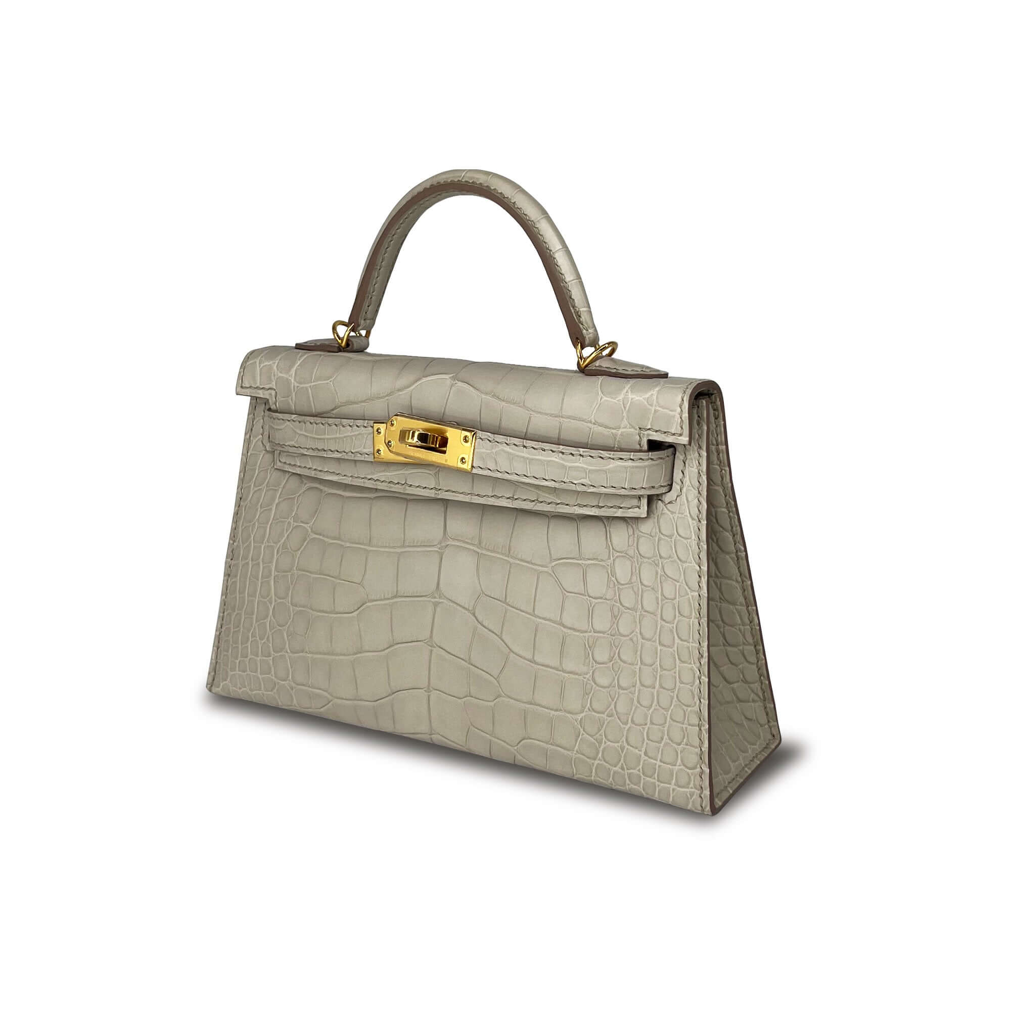 Top Quality Hermes Kelly Beton Matte Designer Bag K20 GHW