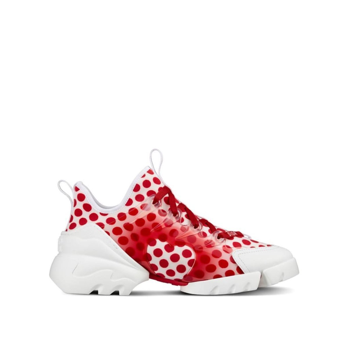 Dior-D-Connect Neoprene Sneaker In Dioramour Dots Print - Runway Catalog