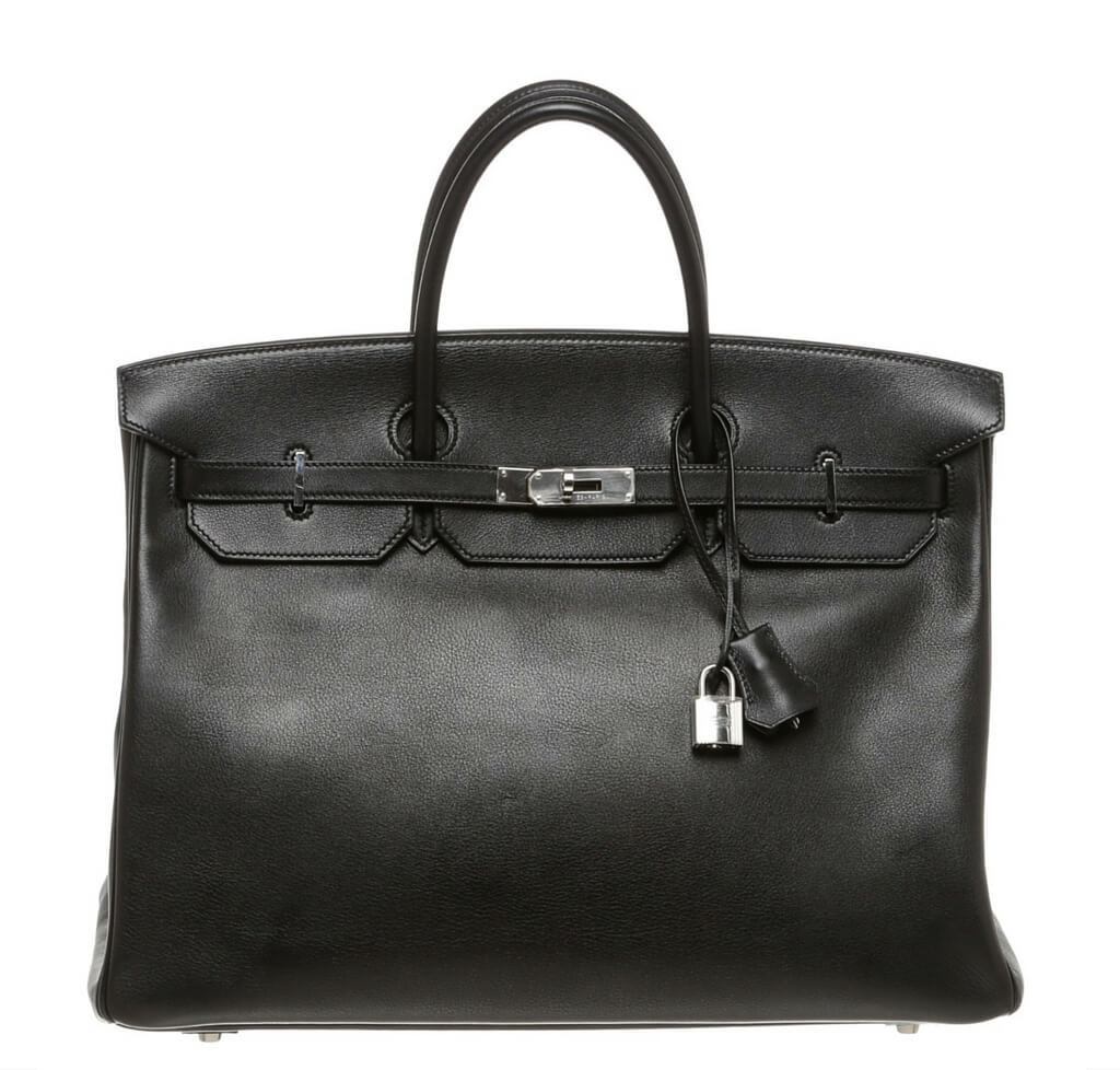 Hermès Birkin 40 Noir Bag PHW