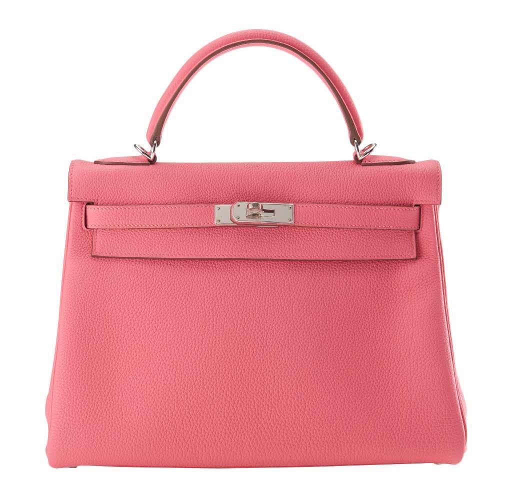 Hermès Kelly 32 Rose Lipstick Togo Bag