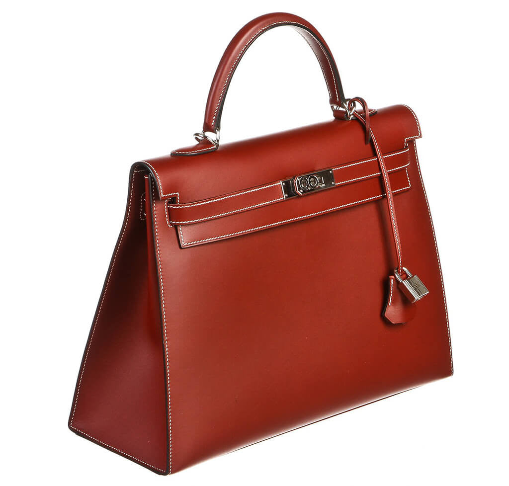 Hermès Chamonix Rouge H Kelly 35 Bag