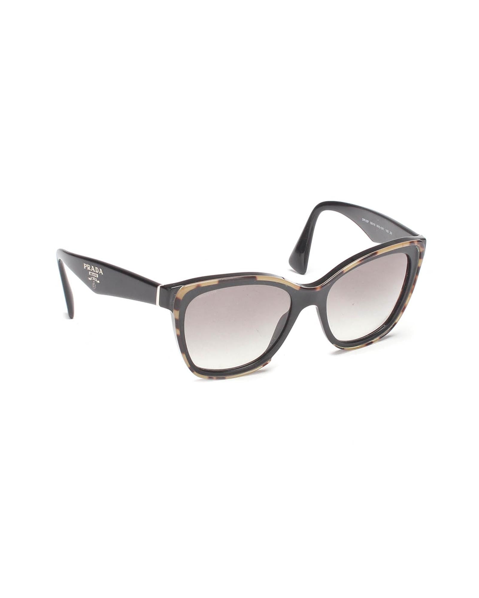 PRADA Women's Oversized Gradient Sunglasses in Black in Black