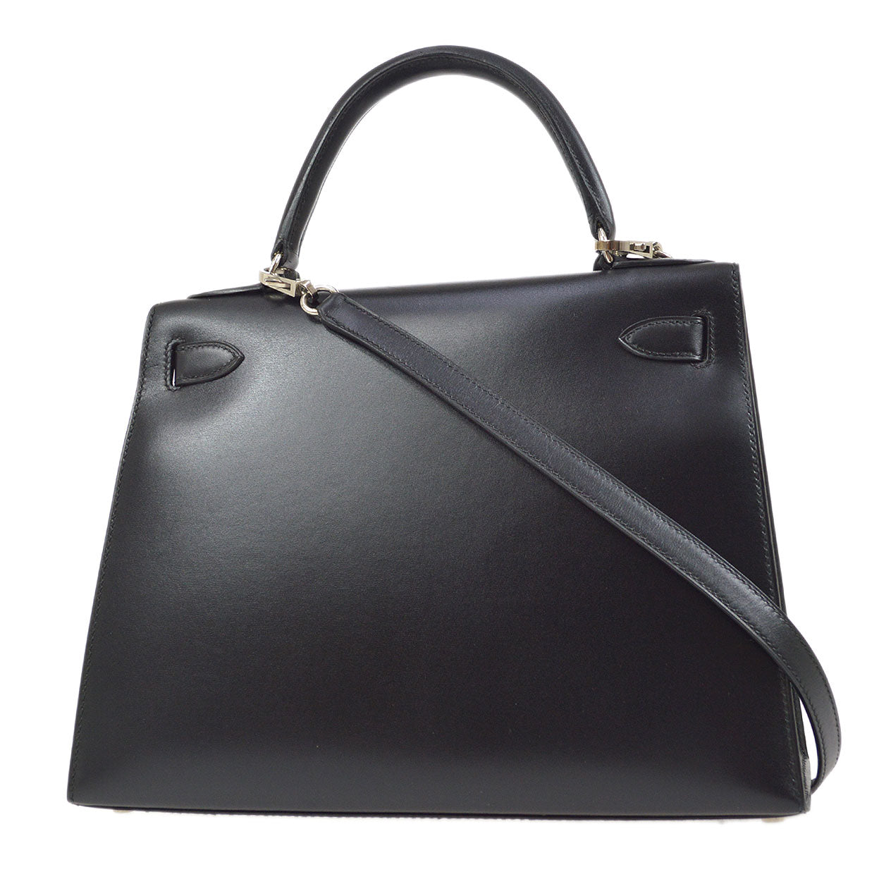 HERMES * 1999 KELLY 28 SELLIER Black Box calf