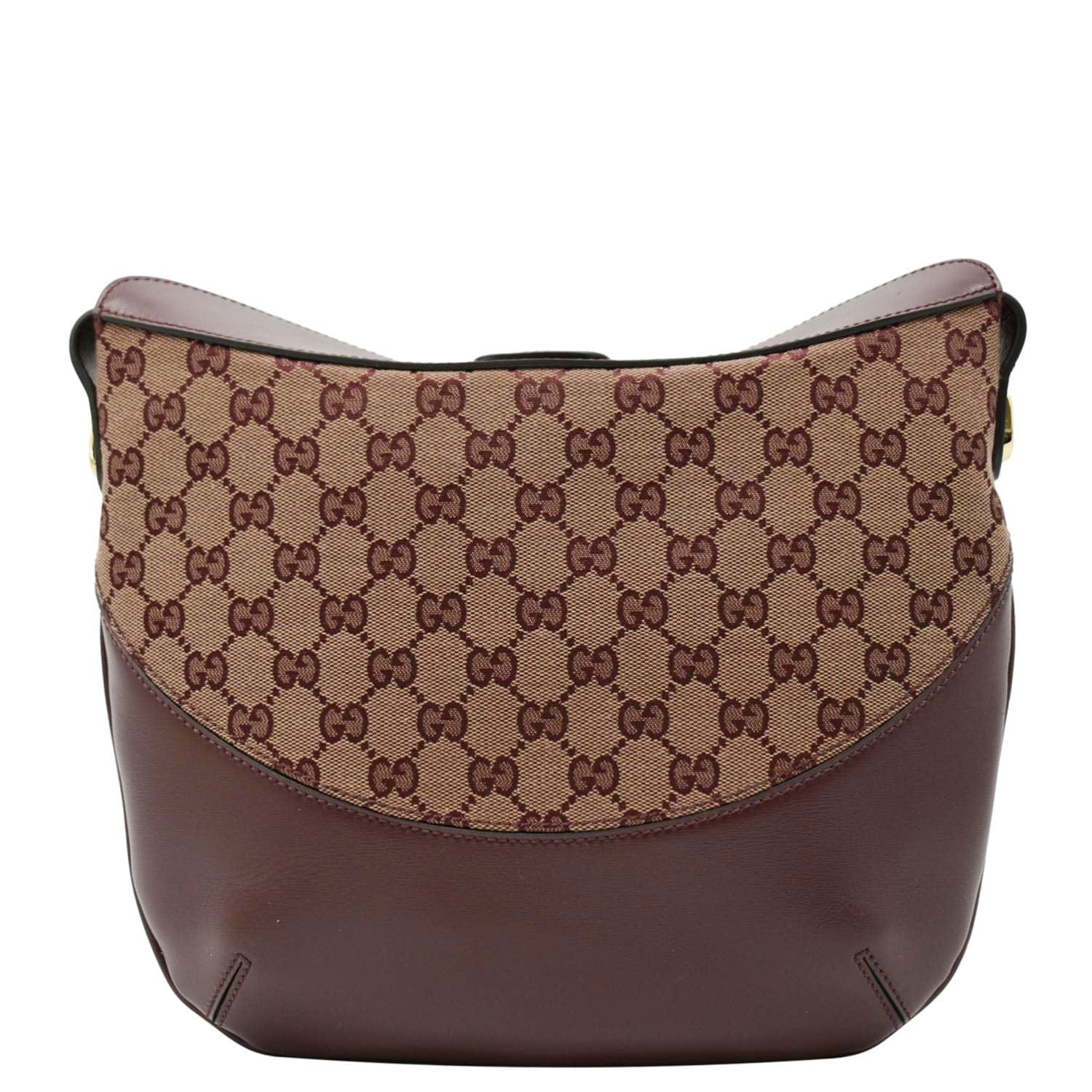 GUCCI Arli Medium Canvas Crossbody Bag Brown 568857