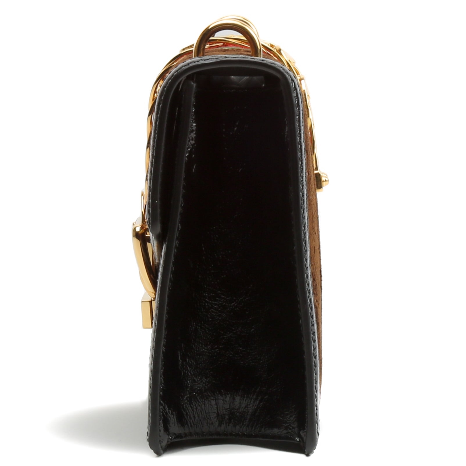 GUCCI Velvet Sylvie Shoulder Bag - Brown