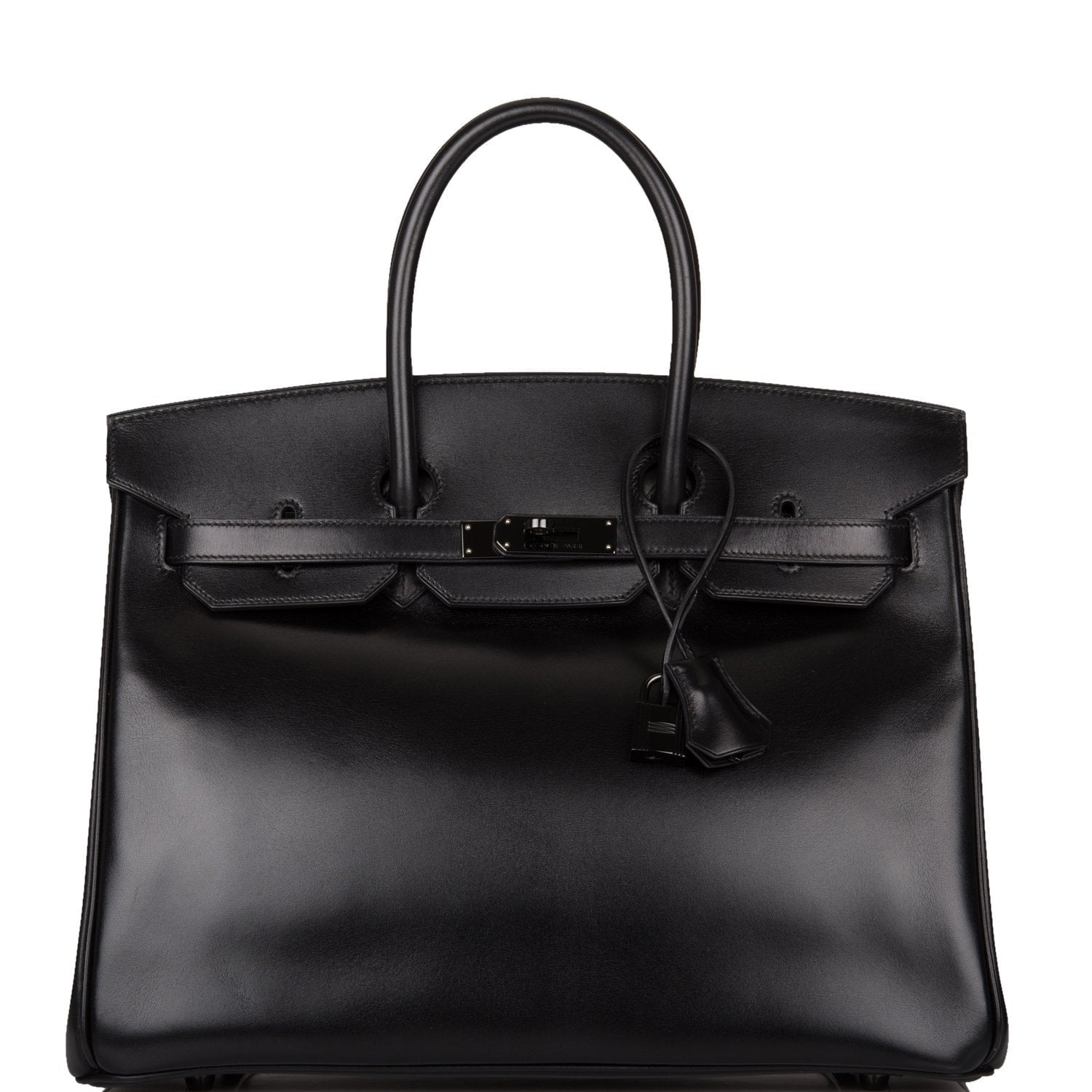 Hermes Birkin 35cm  SO Black Box Black Hardware