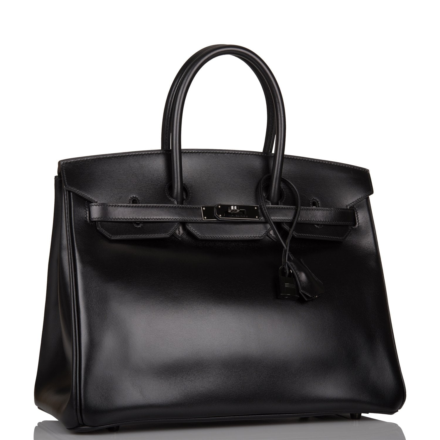 Hermes Birkin 35cm  SO Black Box Black Hardware