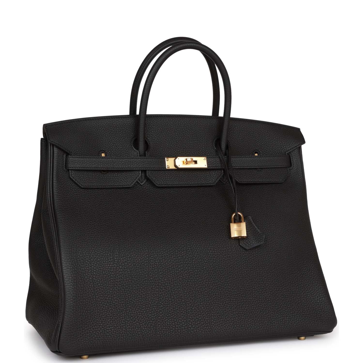 Hermes Birkin 40 Black Togo Gold Hardware