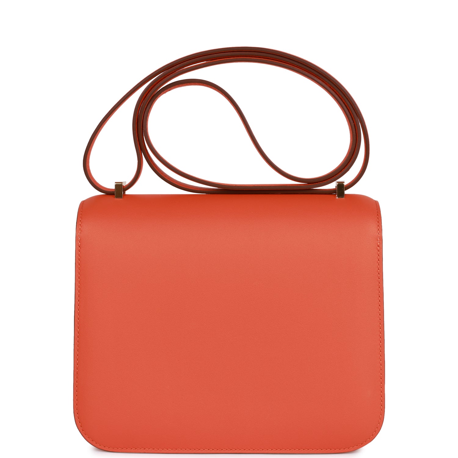 Hermes Constance 1-18 Orange Swift Gold Hardware