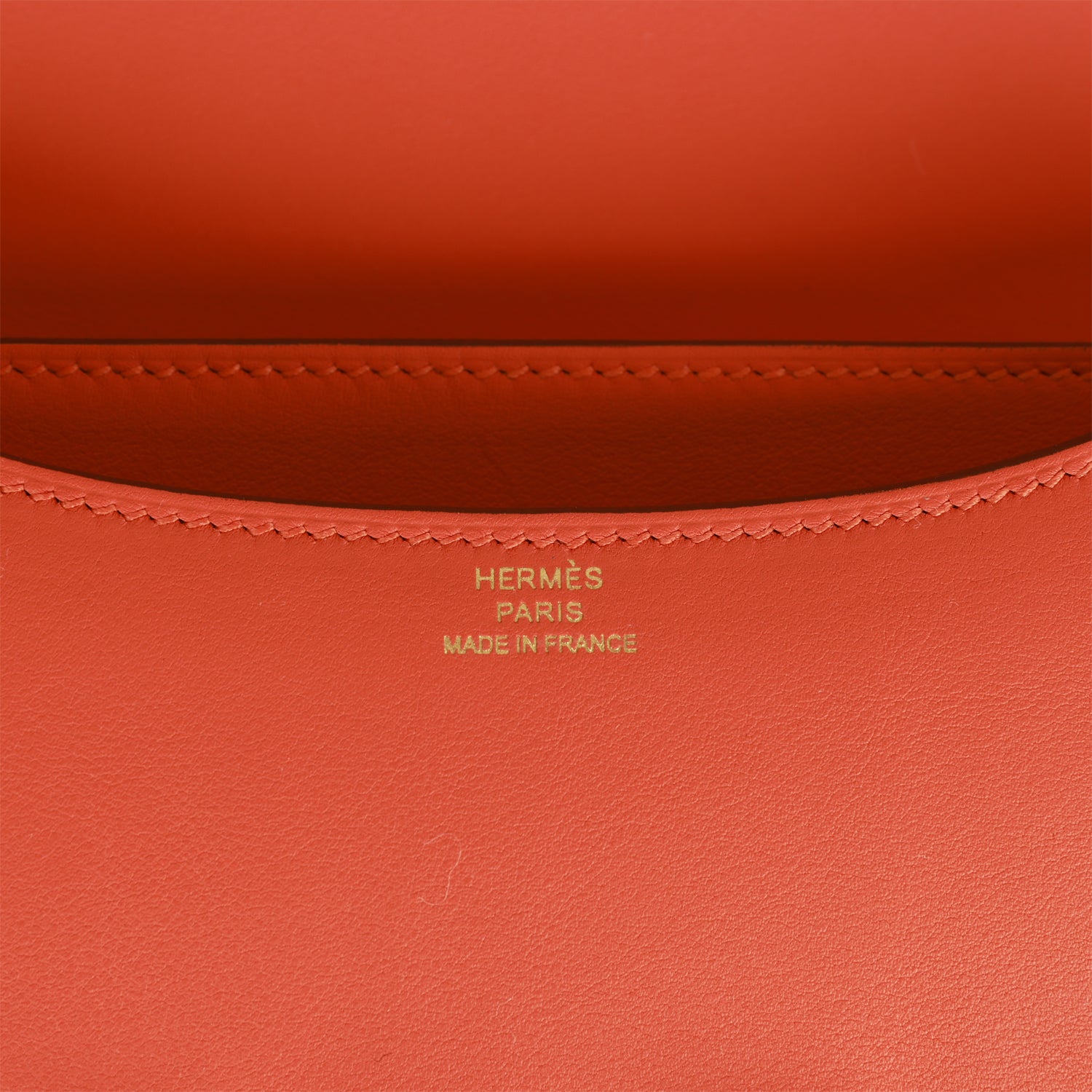 Hermes Constance 1-18 Orange Swift Gold Hardware