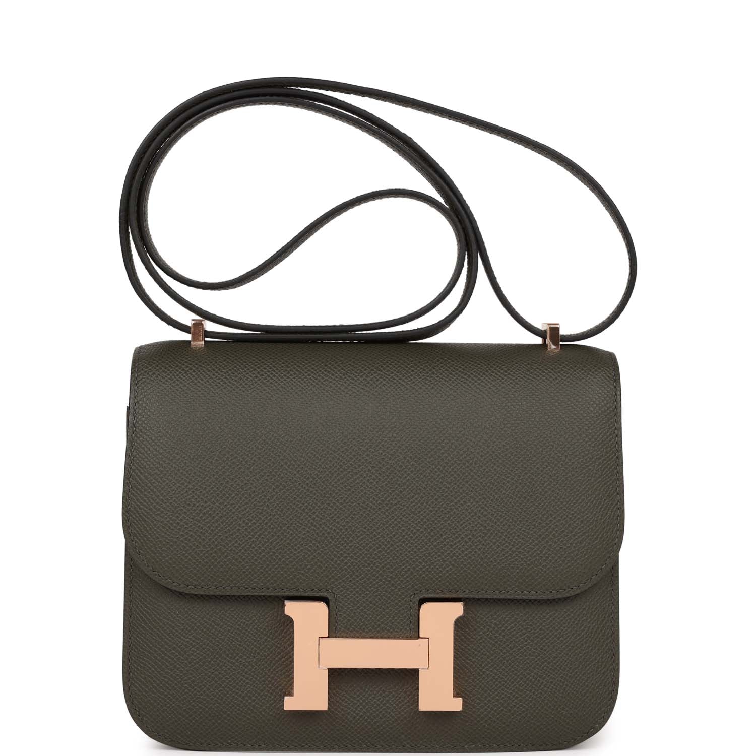 Hermes Constance 1-18 Vert de Gris Epsom Rose Gold Hardware