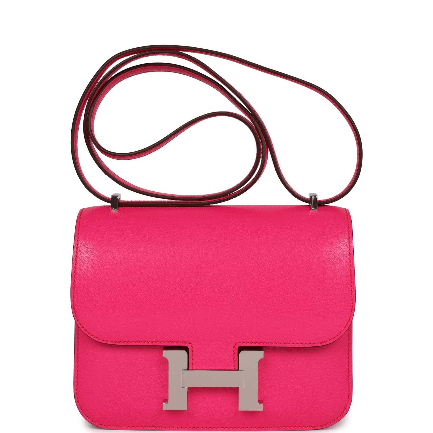 Hermes Constance 1-18 Rose Pop Chevre Chamkila Palladium Hardware