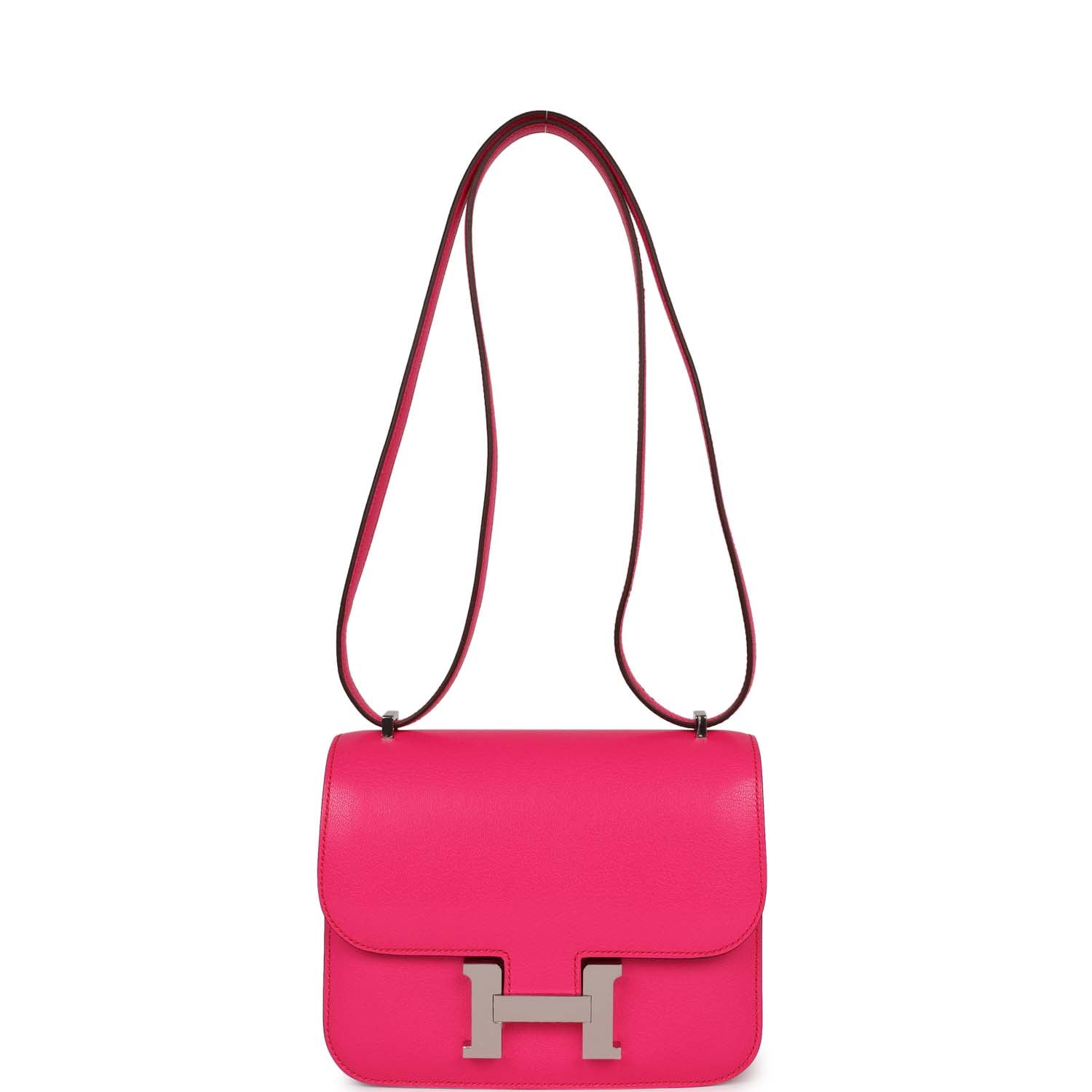 Hermes Constance 1-18 Rose Pop Chevre Chamkila Palladium Hardware