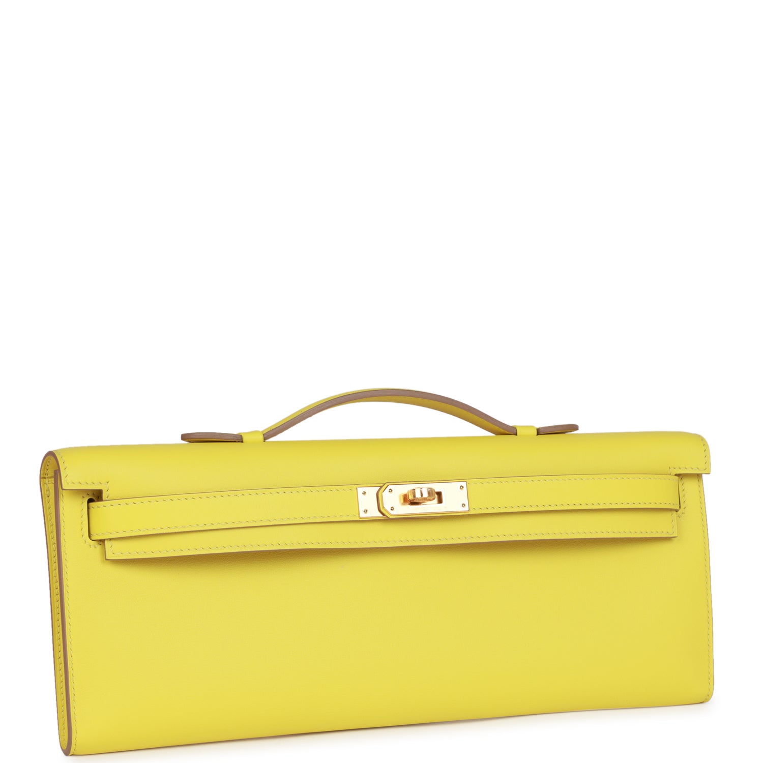 Hermes Kelly Cut Lime Swift Gold Hardware