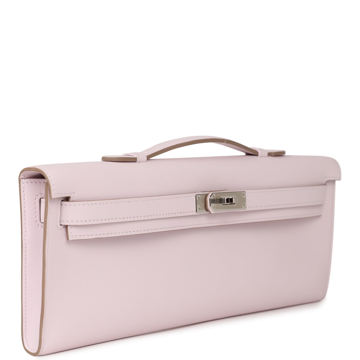 Hermes Kelly Cut Mauve Pale Swift Palladium Hardware