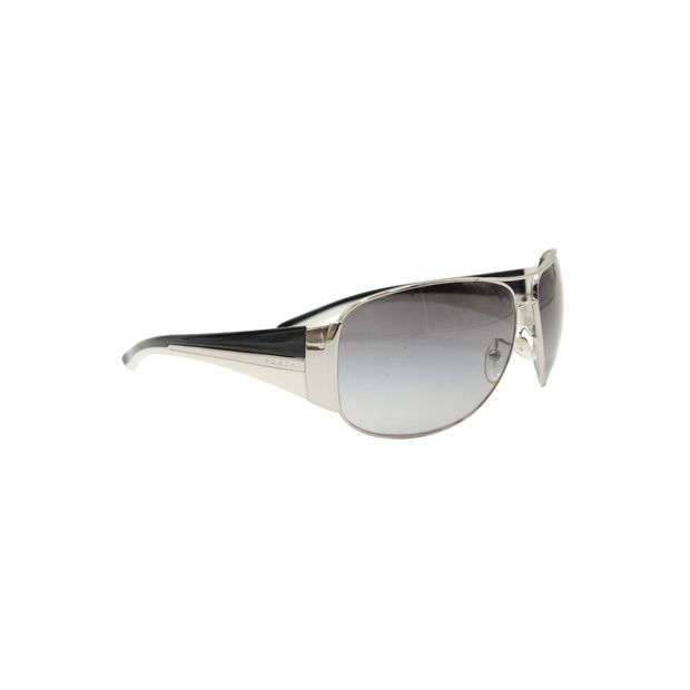 Black & White Aviator Sunglasses