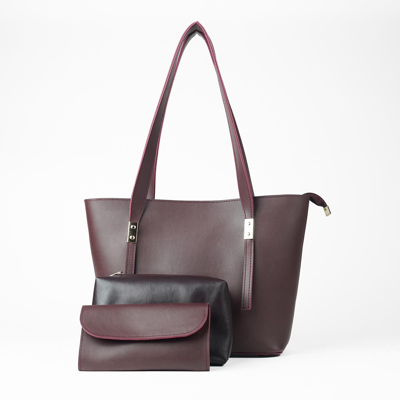 Falcon tote set of 3 Bag maroon