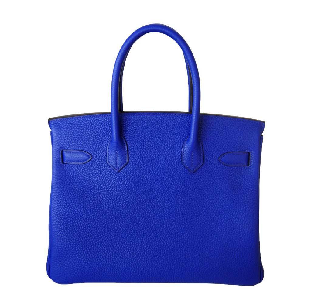 Hermès Birkin 30 Blue Electric Candy Bag GHW