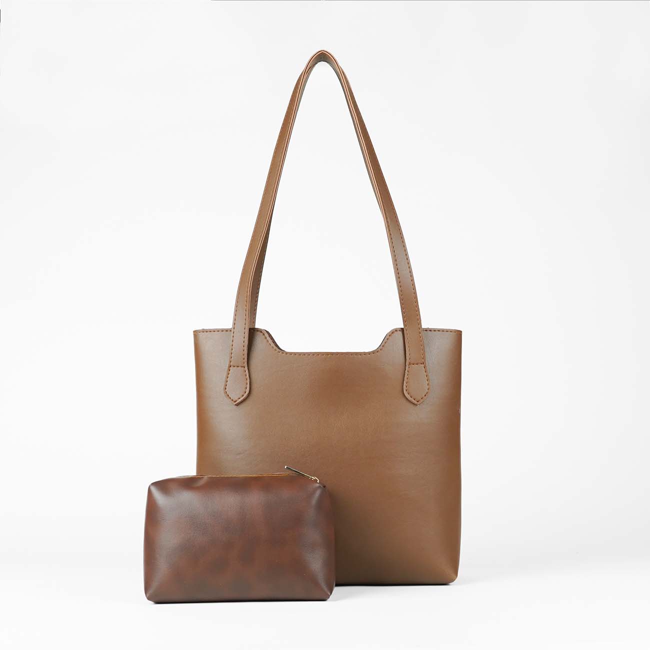 Vintage set of 2 bag brown