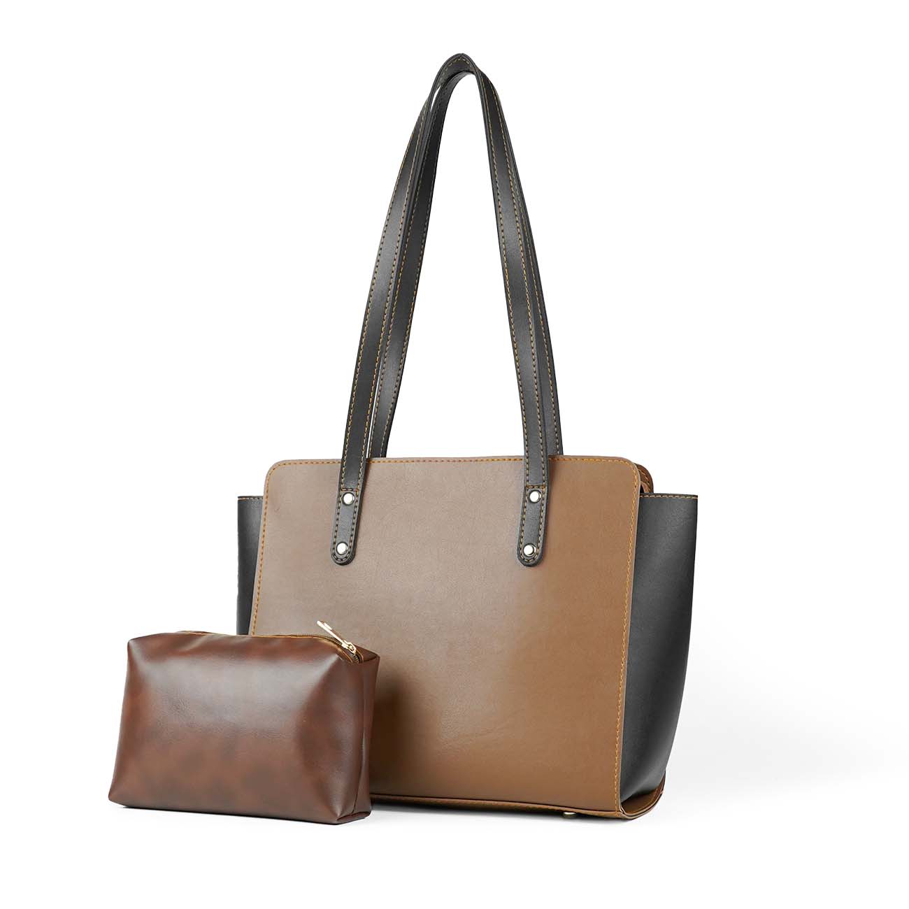 Quantum set of 2 bag brown